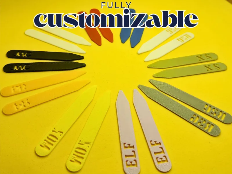 Custom Monogrammed Collar Stays