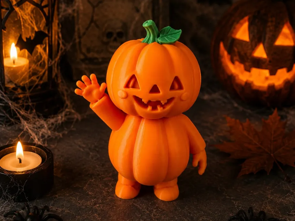 Adorno temático: Waving Pumpkin Pal – Cute Halloween Decoration. Referencia del modelo original.