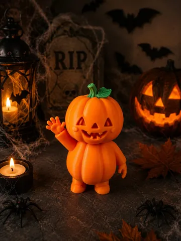 Adorno temático: Waving Pumpkin Pal – Cute Halloween Decoration — vista de referencia 5