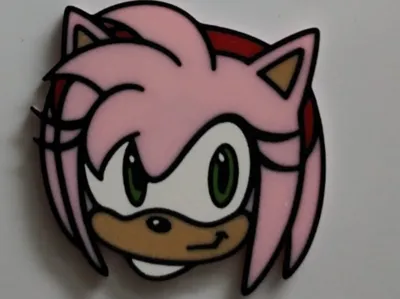Amy Rose (from Sonic) fridge magnet