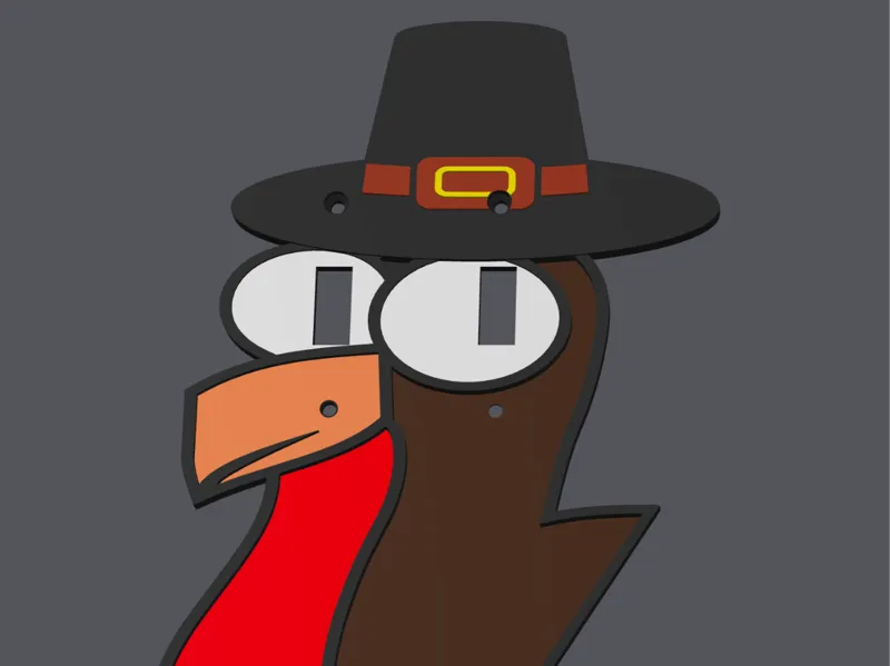 Thanksgiving Turkey Light Switch Cover