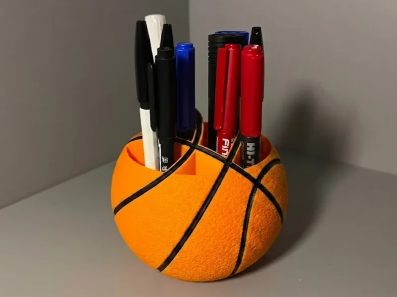 Desktop Dunk - Basketball Pen Holder