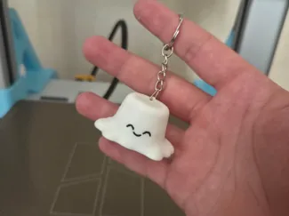 Melted Marshmallow Keychain or earing