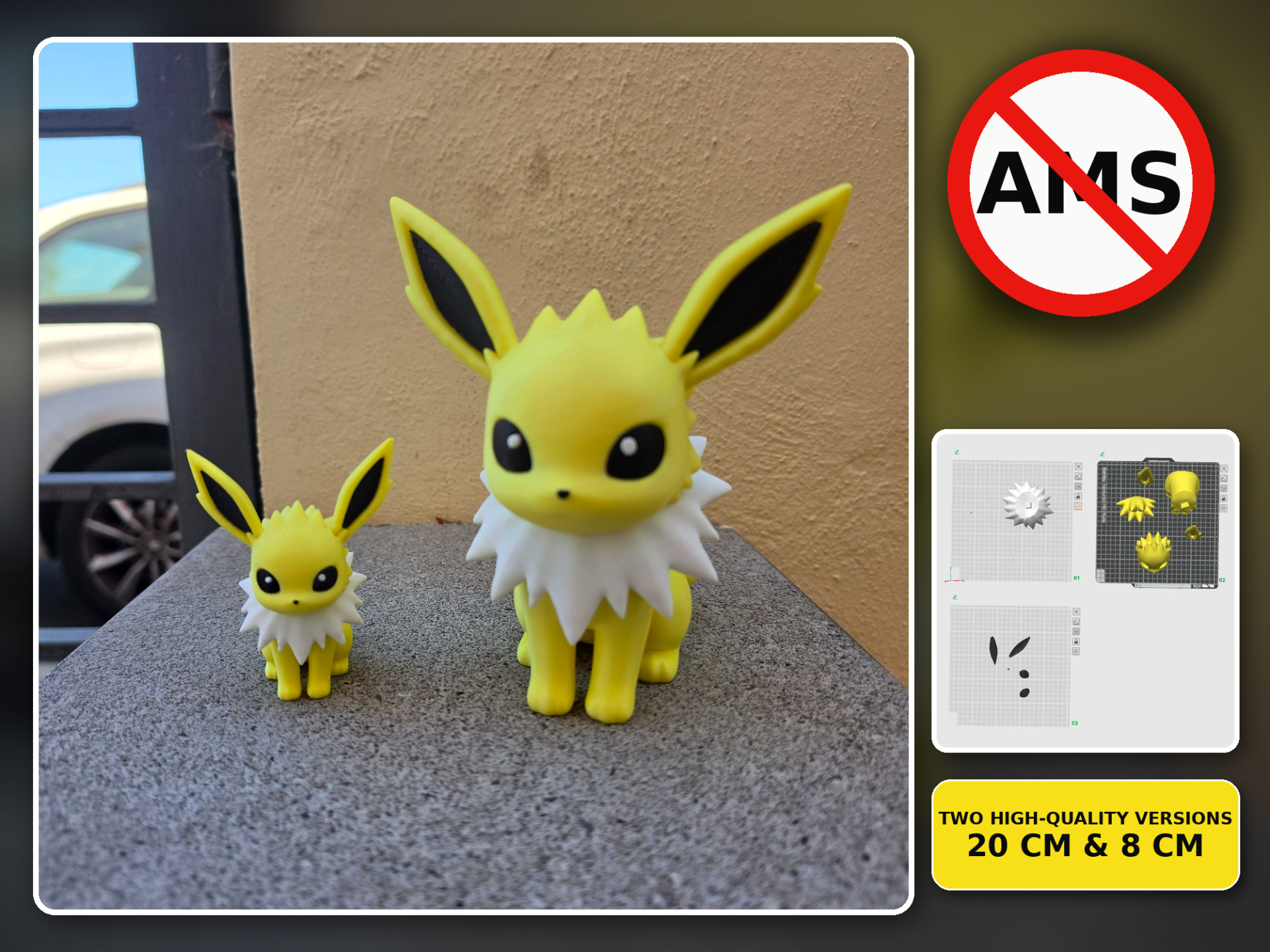 Jolteon Pokémon V2 – SIN AMS Easy Assembly - 1
