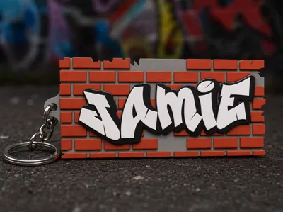 Street style tag with name Jamie