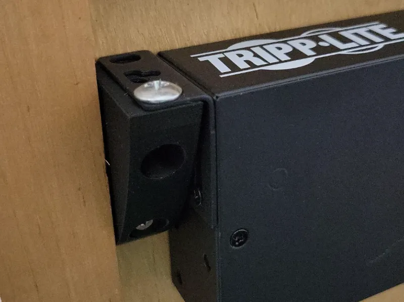 1U vertical wall mount