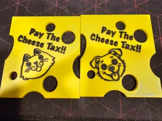 Cheese Tax Fridge Magnet Dog Version