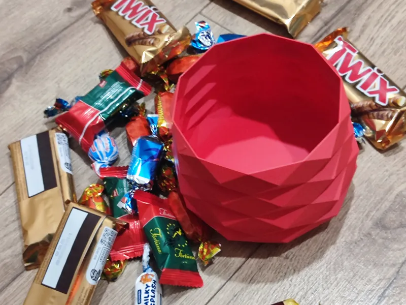 Ruby Facet Candy Bowl