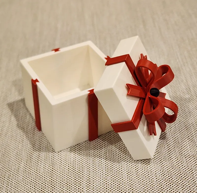 Christmas Gift Box (Functional) Multi-Piece No AMS Needed
