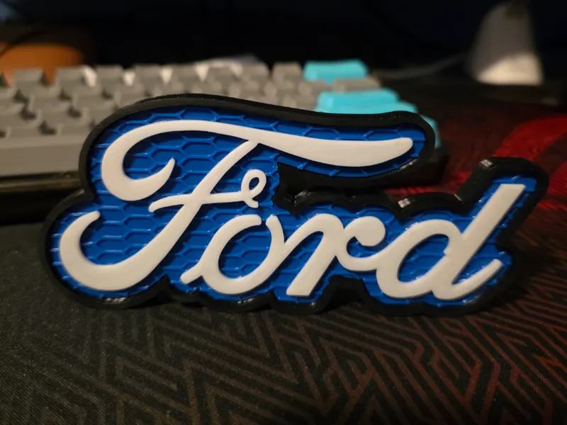 Ford Hexagon Logo Magnetic