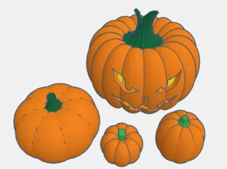 Pumpkin of diffrent sizes