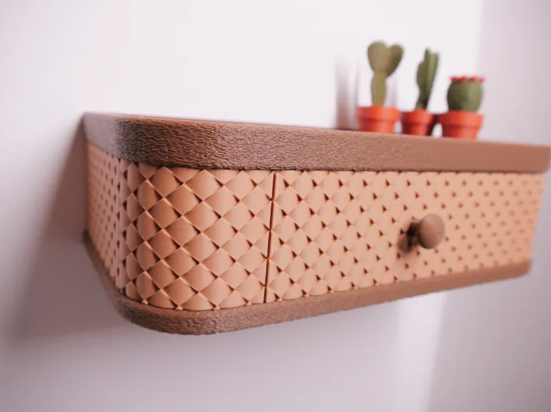 Wall mounted chest of drawers