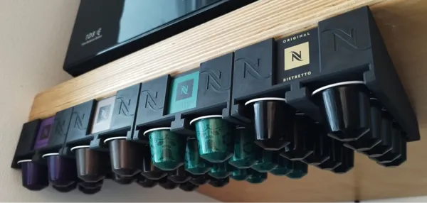 Support à capsules Nespresso adhésif