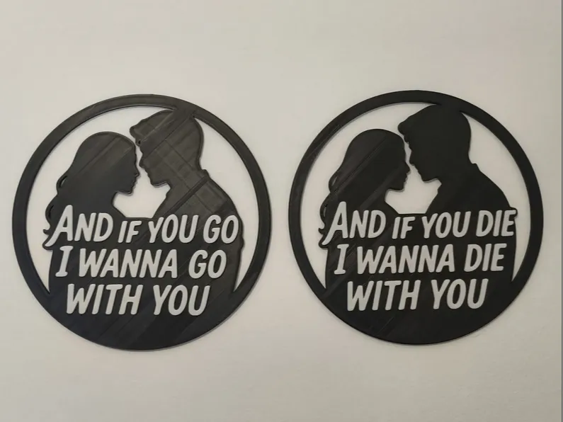 Lonely Day – Couple Split Silhouette Wall Art