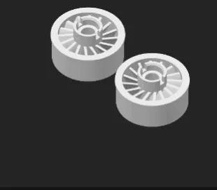 miniz turbine style front wheels 