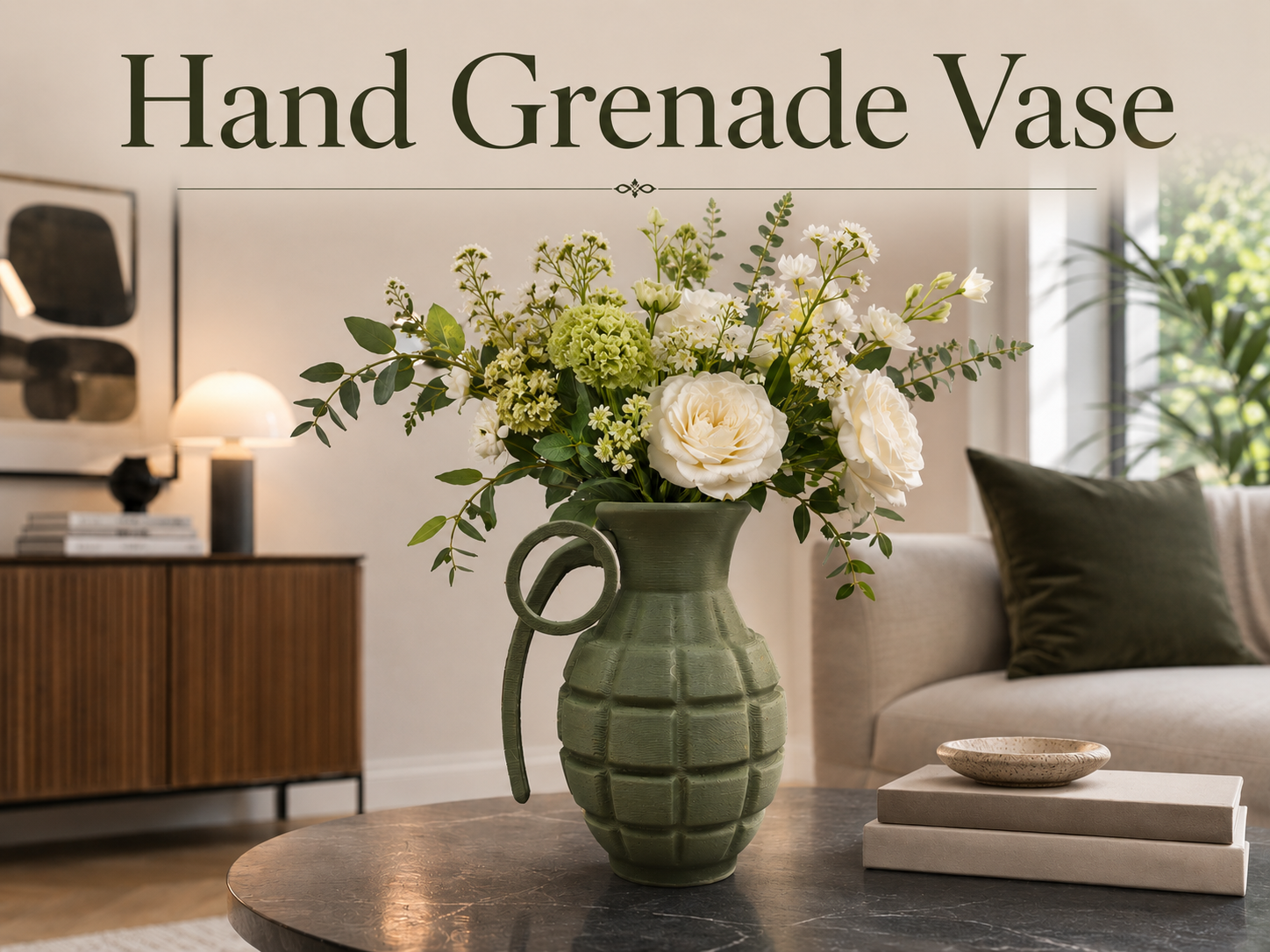 Hand Grenade Vase