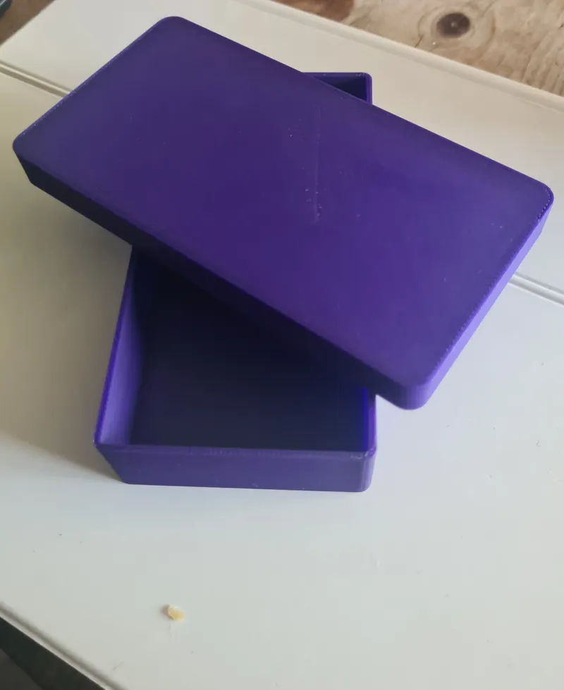 A simple two-part storage box for small parts