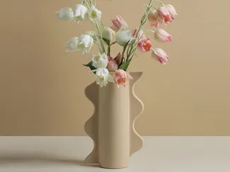 Wellenvase