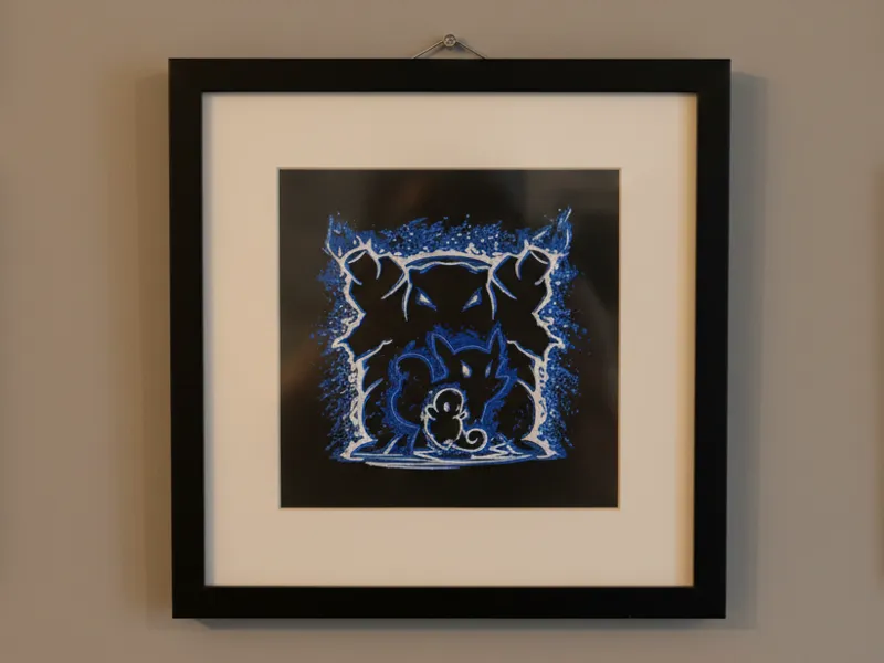 Squirlte evolution in stile filament painting