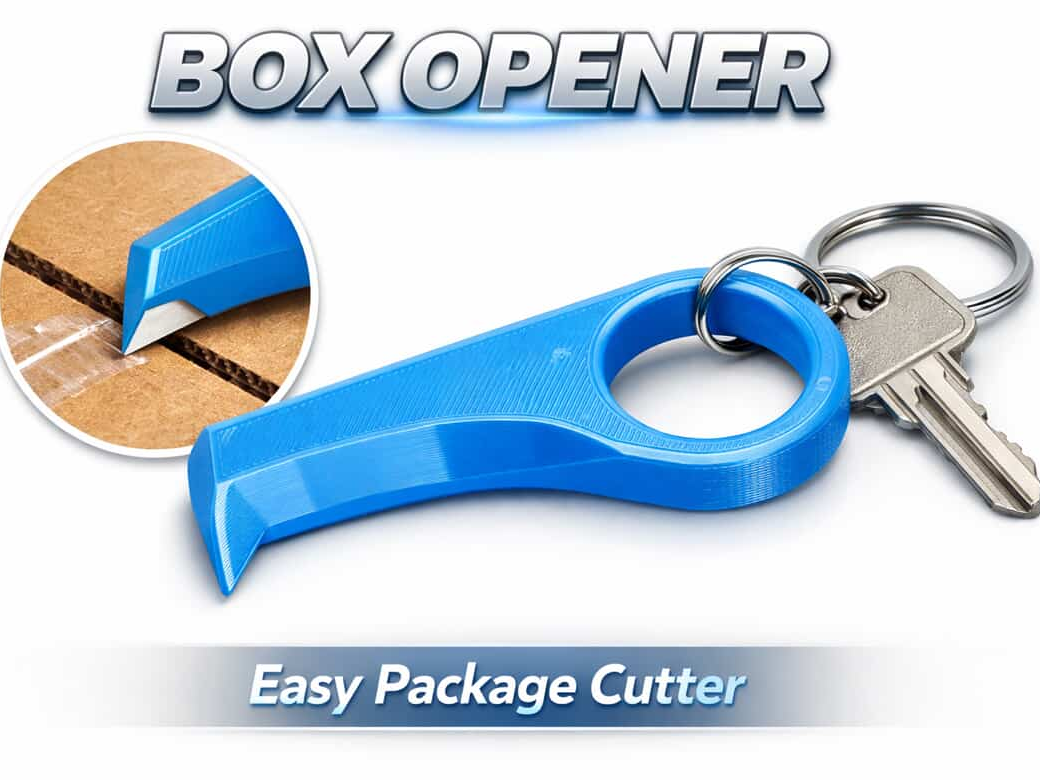 Keychain Box Opener – Durable Package Cutter