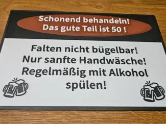 50. Geburtstag Schild