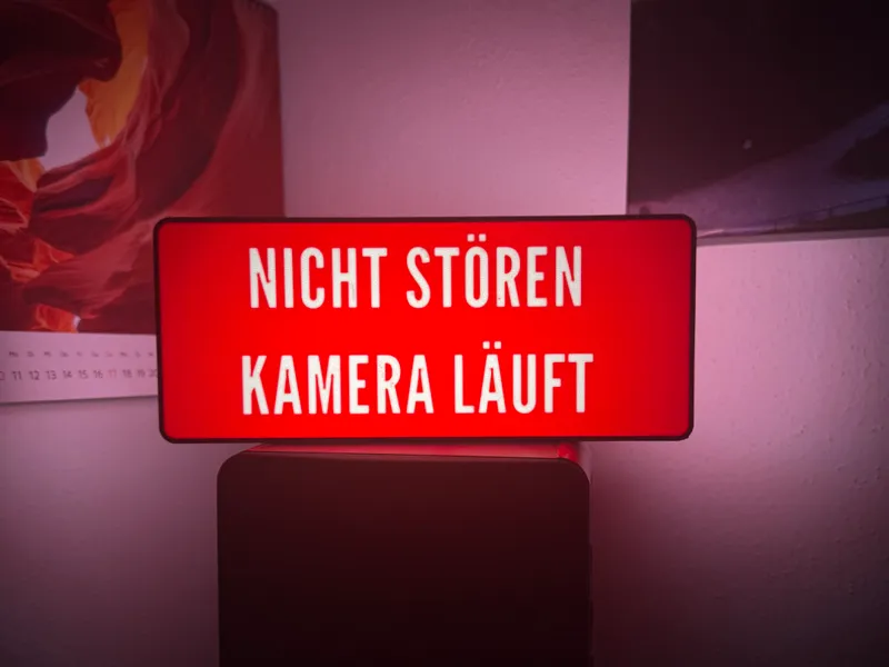 NICHT STÖREN - KAMERA LÄUFT Lightbox