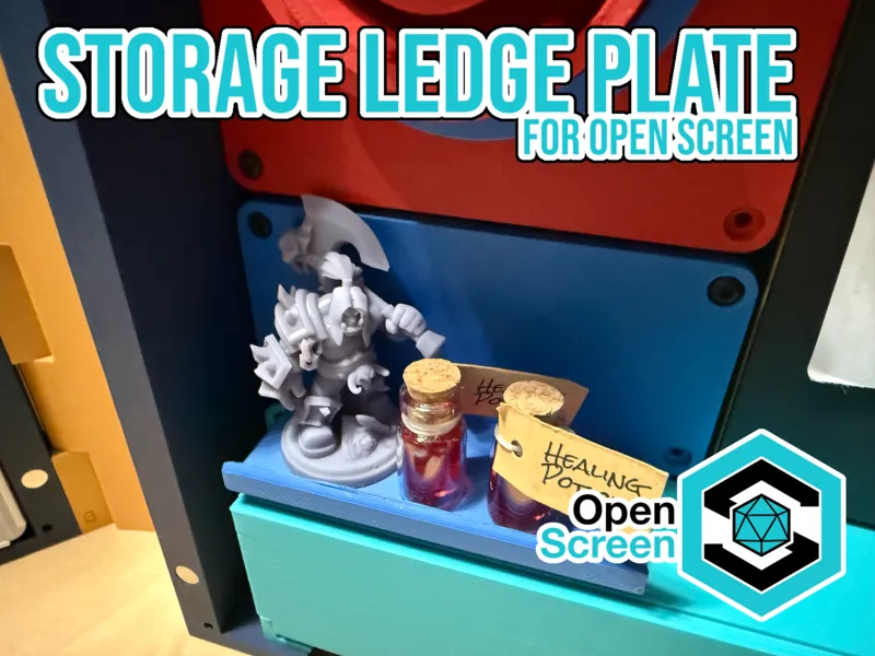 Storage Shelf/Ledge for Open Screen