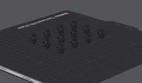 0.08mm layer, 3 walls, 15% infill resized to hole 4mm