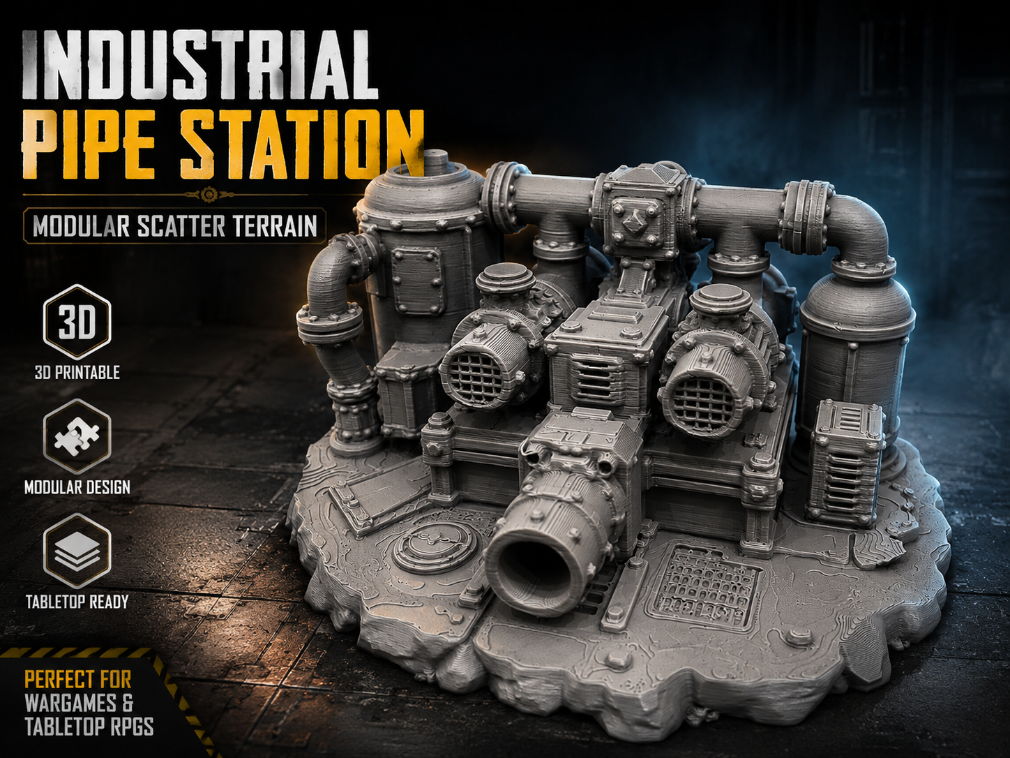 Industrielle Rohrstation Modulares Scatter Terrain