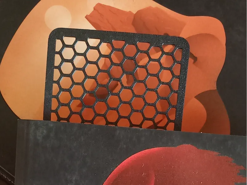 Honeycomb shaped bookmark
