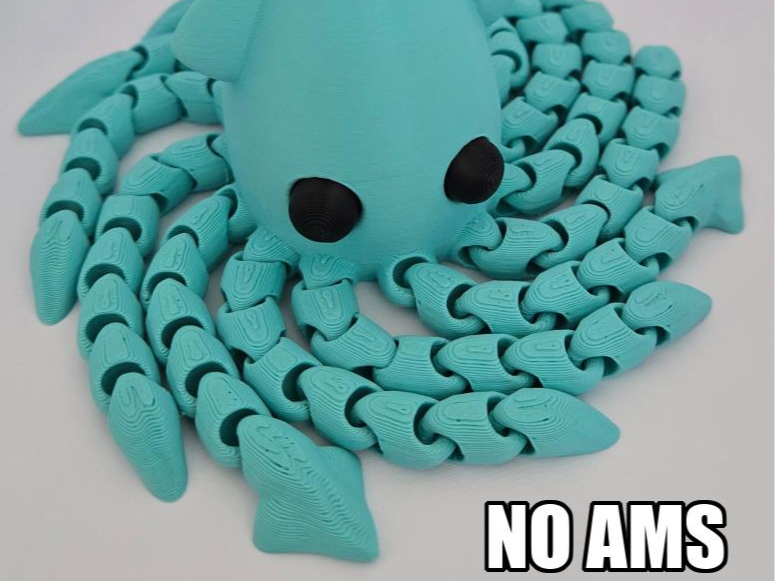Flexi Squid Toy -Wiggly Squid Fidget Toy (No AMS)
