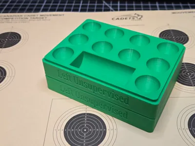 Stackable pellet block for Canadian Cadet targets