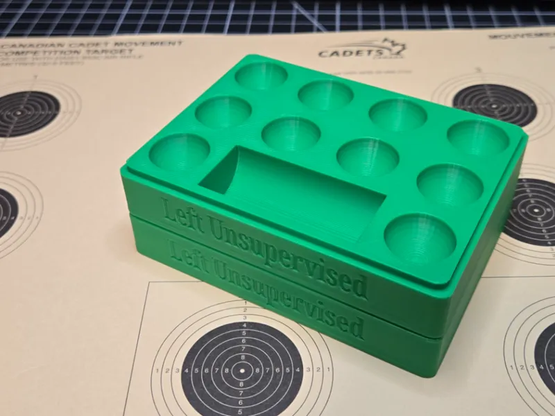 Stackable pellet block for Canadian Cadet targets