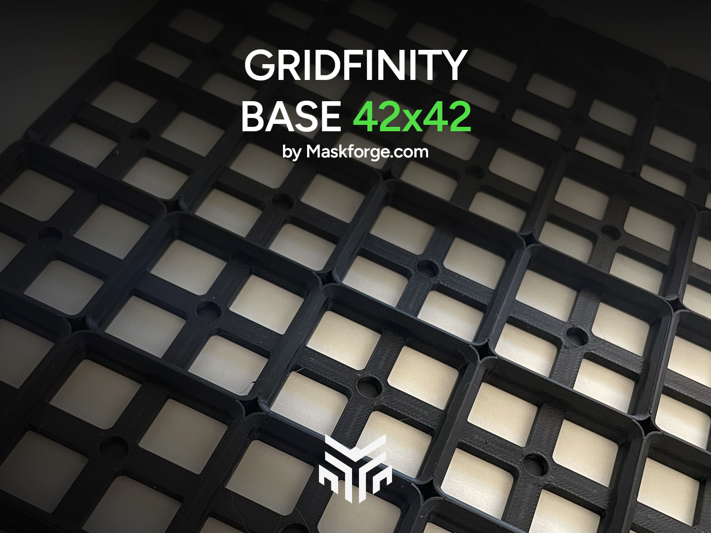Gridfinity 42×42 Base w/ Full & Half Box