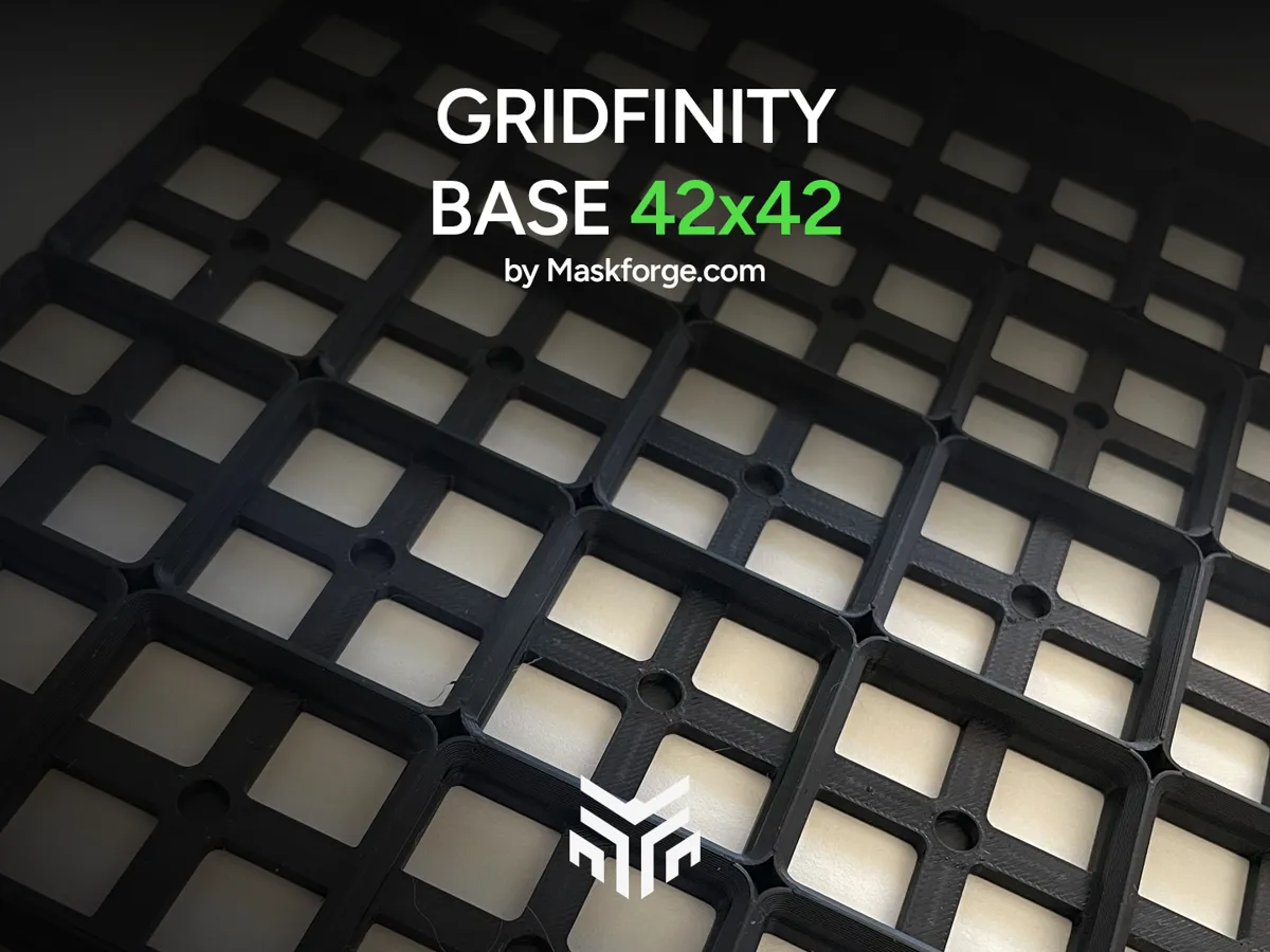 Gridfinity 42×42 Base w/ Full & Half Box - Free 3D Print Model - MakerWorld