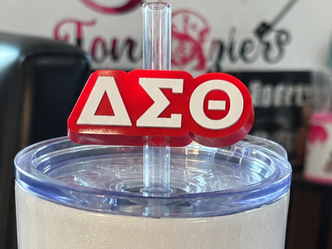 Delta Sigma Theta Straw Topper