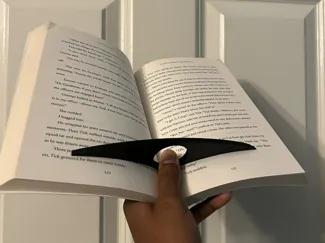 One hand book holder