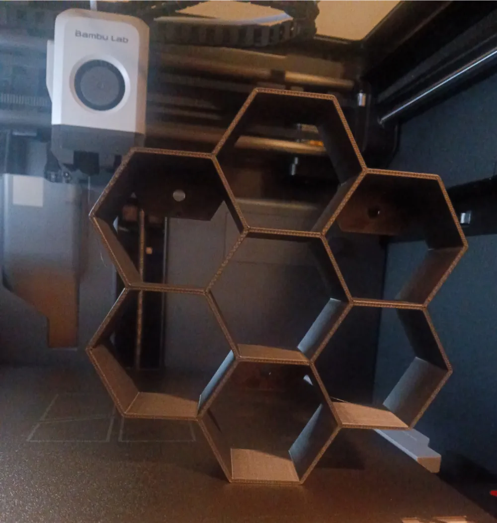 Star Hex Shelf - Free 3D Print Model - MakerWorld