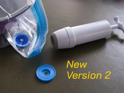 Suction aid for vacuum filament bags