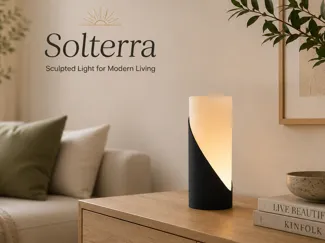 Solterra Modern 3D Printed Table Lamp