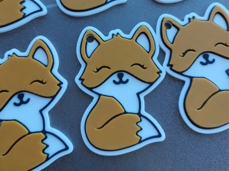 Fox keychain