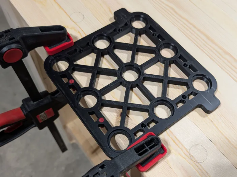 3/4" Workbench Dog Hole Template