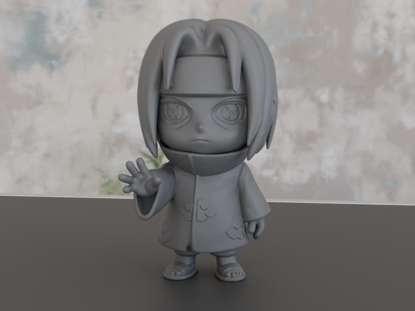 Miniatura 1 do modelo 3D Q版火影--宇智波鼬