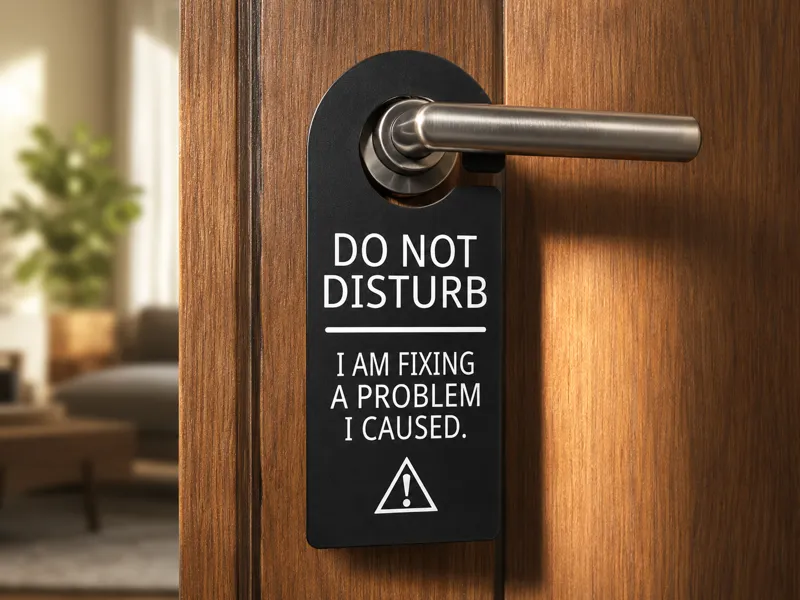 Do Not Disturb Door Hanger - Funny Sign