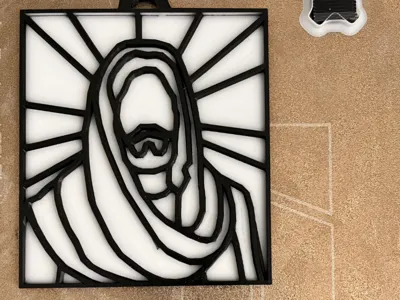 Jesus Glass Art 