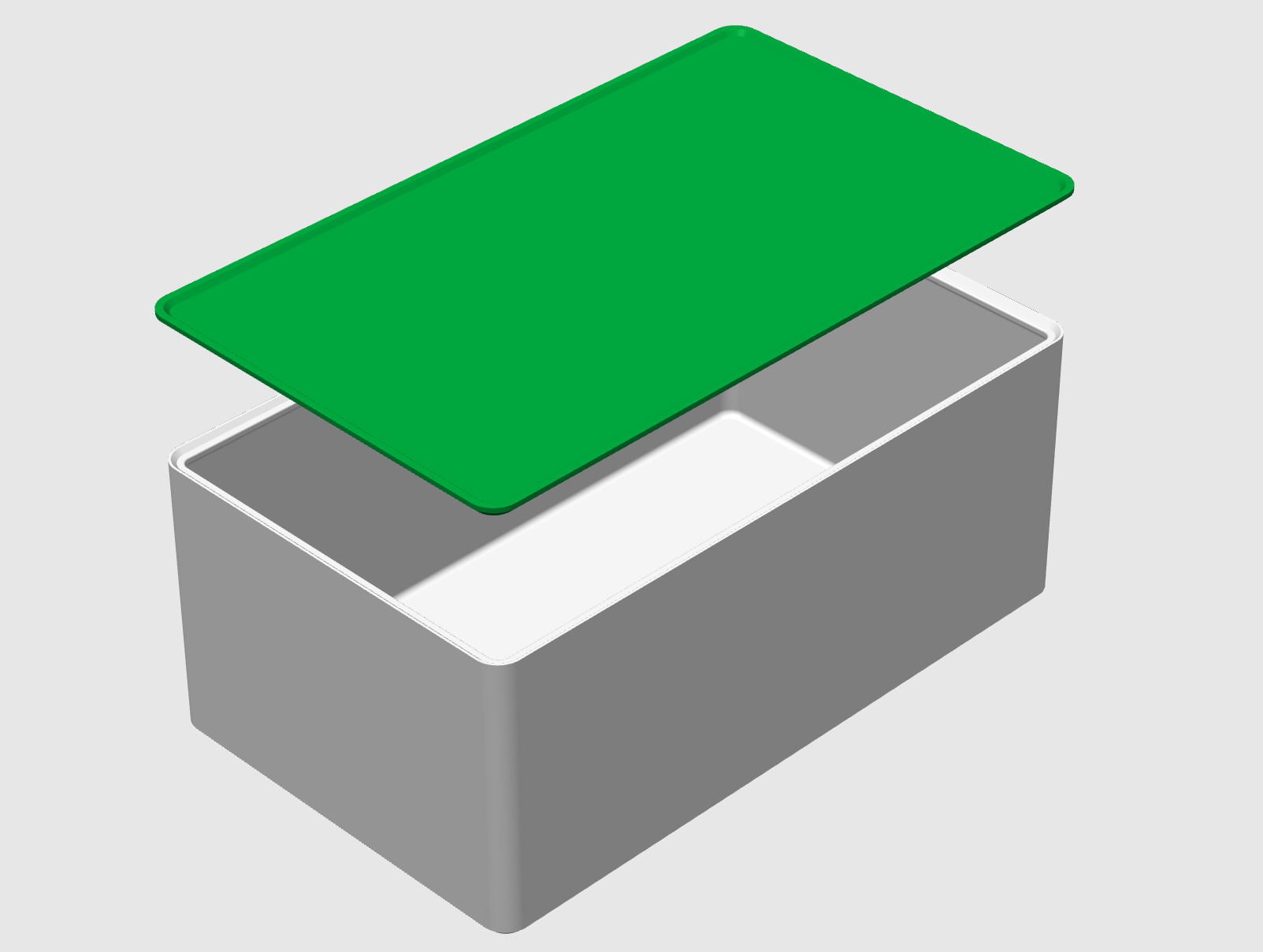 Miniatura 9 do modelo 3D 全维度定制可堆叠收纳盒（带盖）—— 长宽高 / 圆角随心定，长方形 / 圆形 / 圆弧款任你选