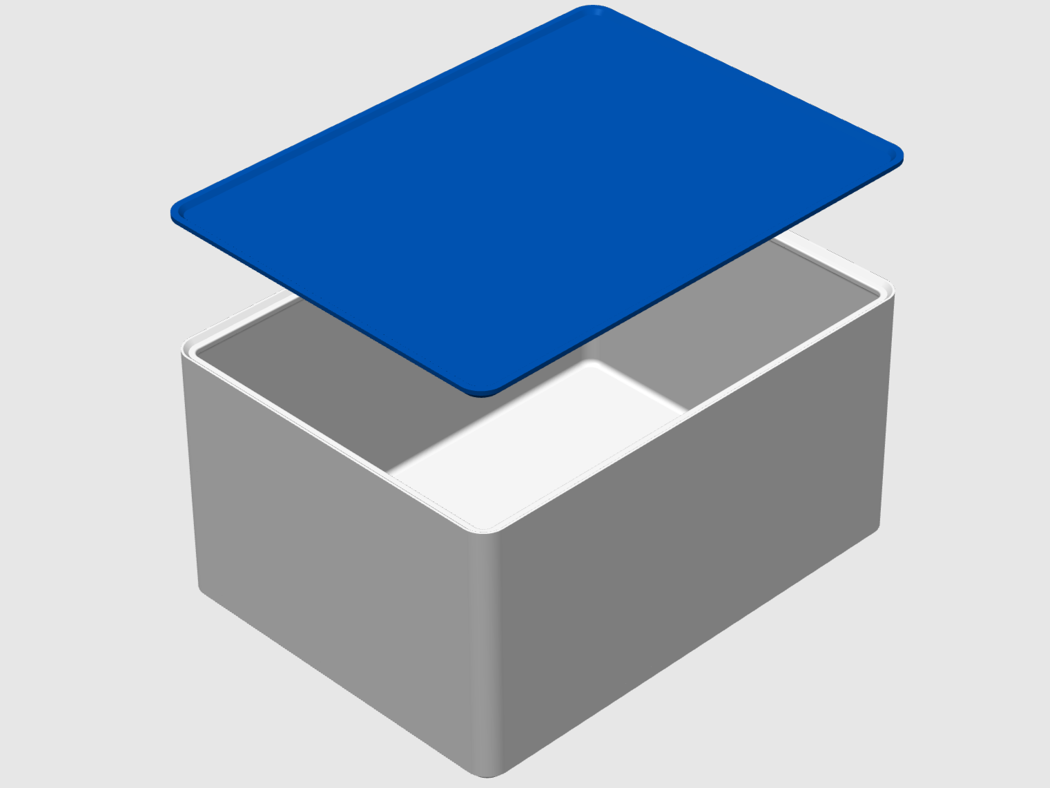 Miniatura 13 do modelo 3D 全维度定制可堆叠收纳盒（带盖）—— 长宽高 / 圆角随心定，长方形 / 圆形 / 圆弧款任你选