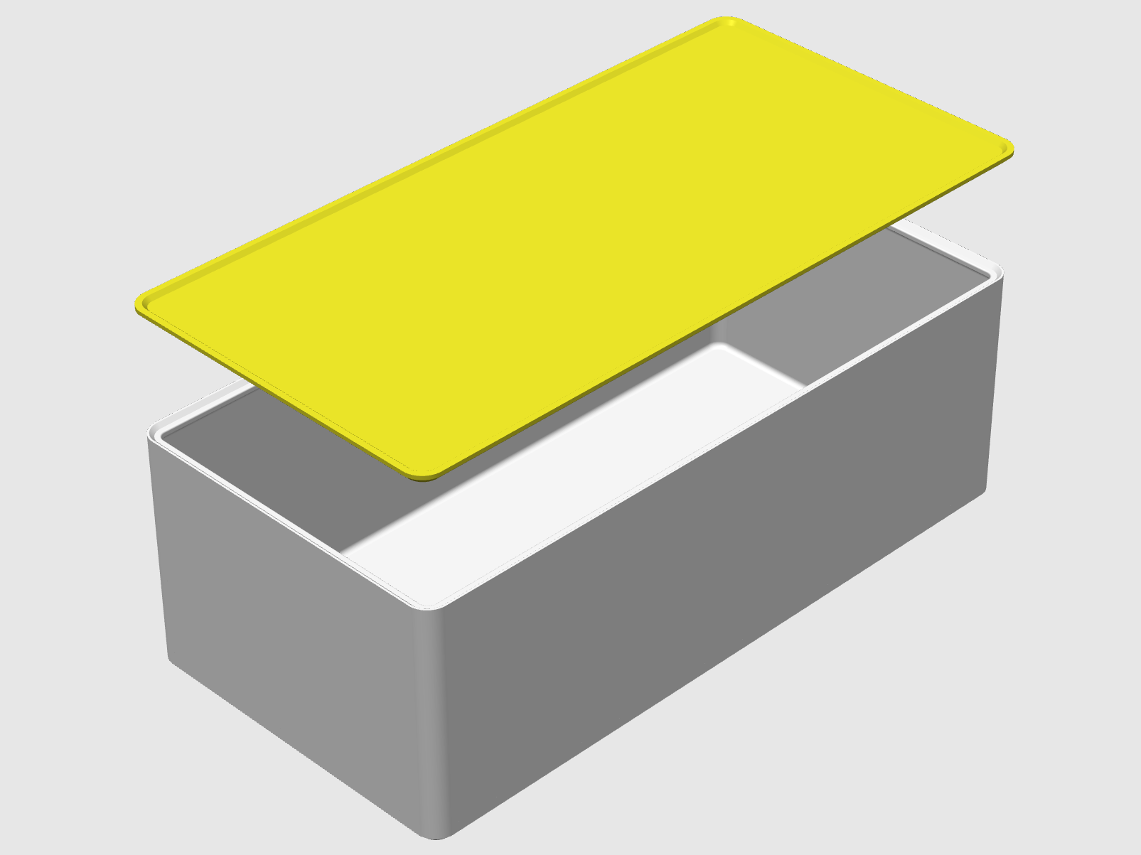 Miniatura 5 do modelo 3D 全维度定制可堆叠收纳盒（带盖）—— 长宽高 / 圆角随心定，长方形 / 圆形 / 圆弧款任你选