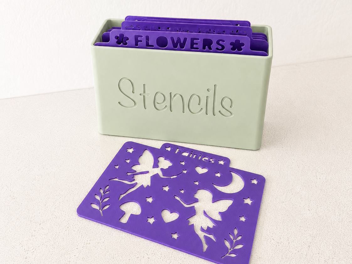 Stencil Storage Box|HomesteadingMama Stencils