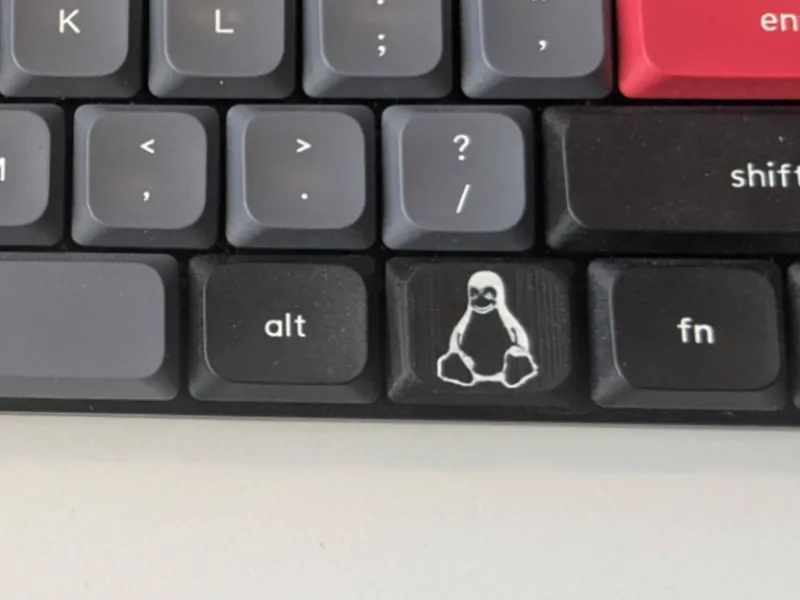 Linux Tux super keycap low profile
